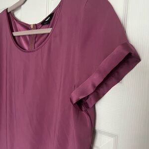 Express satin blouse zipper back size medium